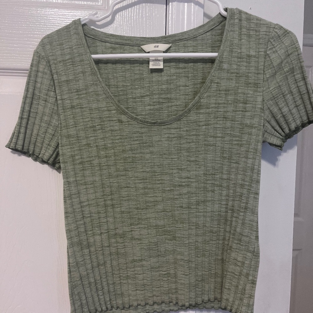 Green Low Cut H&M Top